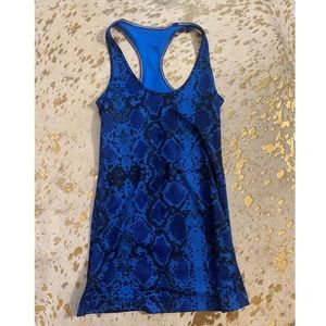 Lululemon snakeskin razorback tank top